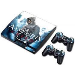 Game Tool Skin Sticker Decal For PS3 Slim Console + 2 Controller Decal #078