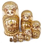 NEW 7pcs Russian Nesting Dolls Traditional Wooden Handmade Matryoshka Christmas gift