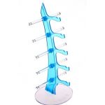 New for 5 Pair of Eyeglasses Sunglasses Glasses Sale Show Display Stand Holder Blue