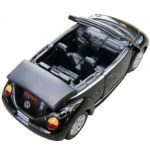 New Style 1:32 Volkswagen Beetle Convertible alloy car model toy cars black