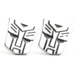Silver Transformers Cuff Links French buttons Cufflinks Business Men Shirt Party Gift