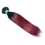 One Bundle /50g/20 Unprocessed Red ombre Brazilian Human Straight Hair Extensions Weave