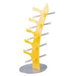 Orange 5 Pair of Eyeglasses Sunglasses Glasses Sale Show Display Stand Holde