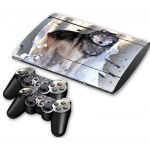 Skin Sticker Cover Decal For PS3 PlayStation Super Slim 4000 + 2 Controllers #63