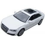 Audi A8 long-wheelbase saloon car Diecast Car Model Collection Sound&Light White