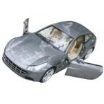 NEW 1:32 Ferrari FF alloy supercar model Collection light&sound silver gray color