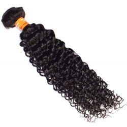  NEW 1 Bundles 5A unprocessed Virgin Indian Hair Extension Weft Kinky Curly Hair BL 10'