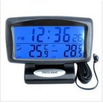 Car dual Digital Thermometer Temperature Display Alarm Clock Multi-functional
