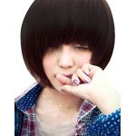Fashion Women Cosplay Party BOBO Style Full Short Wigs Straight Full Wigs Wig Black