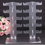 New 2 row 10 Pairs Sunglasses Glasses Rack Holder Frame Display Stand Transparen