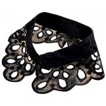 Removable choker ancient embroidery hollow fake collar shirt collar necklace Black