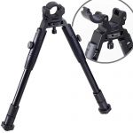 Tactical Gear Deluxe Foldable Clamp on Bipod Low Profile Dragonclaw 8 to 10 Height