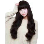 Cosplay Party Top Fashion Women's Long Wave Hair Full Wig Elegant Style Wigs Black Cosplay Party Top Fashion Women's Long Wave Hair Full Wig Elegant Style Wigs Black