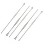 5 Pcs Silver Tone Stainless Steel Earpicks Curette Ear Wax Remove Tool