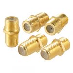 F Type Female to Female Coaxial Coupler Adapter/Connector (Pack of 5)