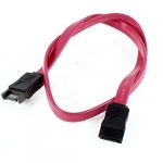 50cm Long 7 Pin SATA Male to Female Extension Cable Cord Red