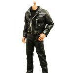 NEW 1:6 ZY TOYS Terminator Arnold Black Motorcycle Leather Jacket T-800 F 12 Figure