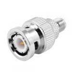 Metal BNC Male to SMA Female Plug Coaxial Connector Converter Adapter