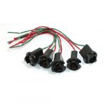 Car Truck T10 W5W 194 LED Light Bulb Socket Holder Wire Connector 5 Pcs