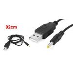 High Speed USB 2.0 A Male to DC 4.0mm x 1.7mm Power Cable 3Ft