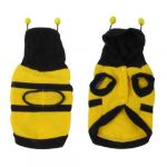 Warm Plush Bee Type Hoodie Pet Dog Cat Puppy Sweater Outerwear Size S