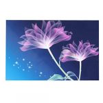 Purple Floral Pattern Vinyl 15.6 Laptop Skin Decal Sticker 26x38cm