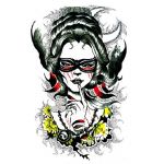  Removable Arm Tattoo 3D Portrait Girl Tattoo Stickers Temporary Transfer Body Art Stickers Waterproof Non-toxic