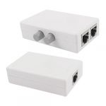 Mini Dual Push Button 2 RJ45 Ports Inner External Network Switch 2Pcs Mini Dual Push Button 2 RJ45 Ports Inner External Network Switch 2Pcs