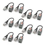 Cctv camera bnc male utp 1ch passive video balun transceiver 10pcs