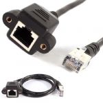60cm RJ45 Male to Female CAT5E LAN Ethernet Adapter Network Cable