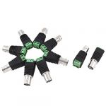 10pcs Cat5 to Coaxial Camera CCTV Balun Cable BNC Female Connector