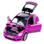  HOT SELL 1:32 Purple Volkswagen Beetle GSR Alloy Car Model 4-door SUV with Light &Sound