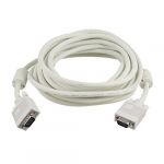 5M VGA Male to Male LCD Monitor Extension Cable White