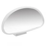 Car Arch Wide Angle Convex Blind Spot Mirror White 145mm x 65mm