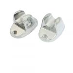 Bathroom Shower Head Holder Silver Tone Plastic Bracket Tray 2 Pcs