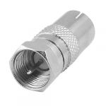 Straight f male to pal female jack rf coaxial connector (pack of 2)