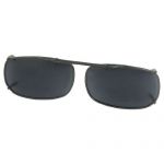 Unisex Gray Lens Tensile Design Metal Frame Sunglasses Polarized Clip On Glasses