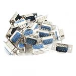 20 Pcs DB9 RS232 Serial 9 Pin Male Plug Connector Adapter