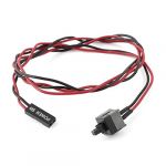 2 pcs ATX Computer Case Power Supply Reset Switch Cable Cord