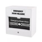 White Security Alarm Fire Breakglass Button Emergency Door Release
