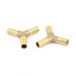 2pcs 10mm Dia Y Type Tube Connector Pipe Hose Fittings Air Fuel Petrol