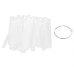 50 x Fan Shaped Clear Plastic False Nail Art Tips Sticks Display 50 x Fan Shaped Clear Plastic False Nail Art Tips Sticks Display