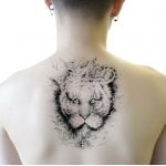 Animal The lion Lioness Waterproof Temporary Tattoo Body Art Stickers Removable