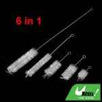 Bottle Pipe Glass Lab Test Tube Cleaning Twisted Wire Brushes 5 in 1