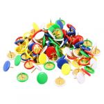 Stationery Tool Multicolor Metal Drawing Pins Clips 100 Pcs