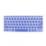 Blue Clear Silicone Laptop Keyboard Skin Protector Film for Acer S3 S5