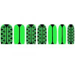 Black Green Cool Dark Pattern Design Nail Art Sticker Manicure Tips Decal