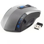 PC 2.4GHz Wireless Optical Mouse Mice Black Gray + USB 2.0 Receiver