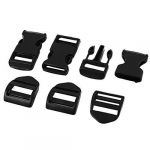 Hard Plastic Luggage Backpack Band Quick Release Buckle Clip 3Pcs