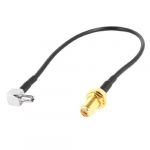 SMA Female Jack to TS9 Male Right Angle Pigtail Coaxial Cable Antenna